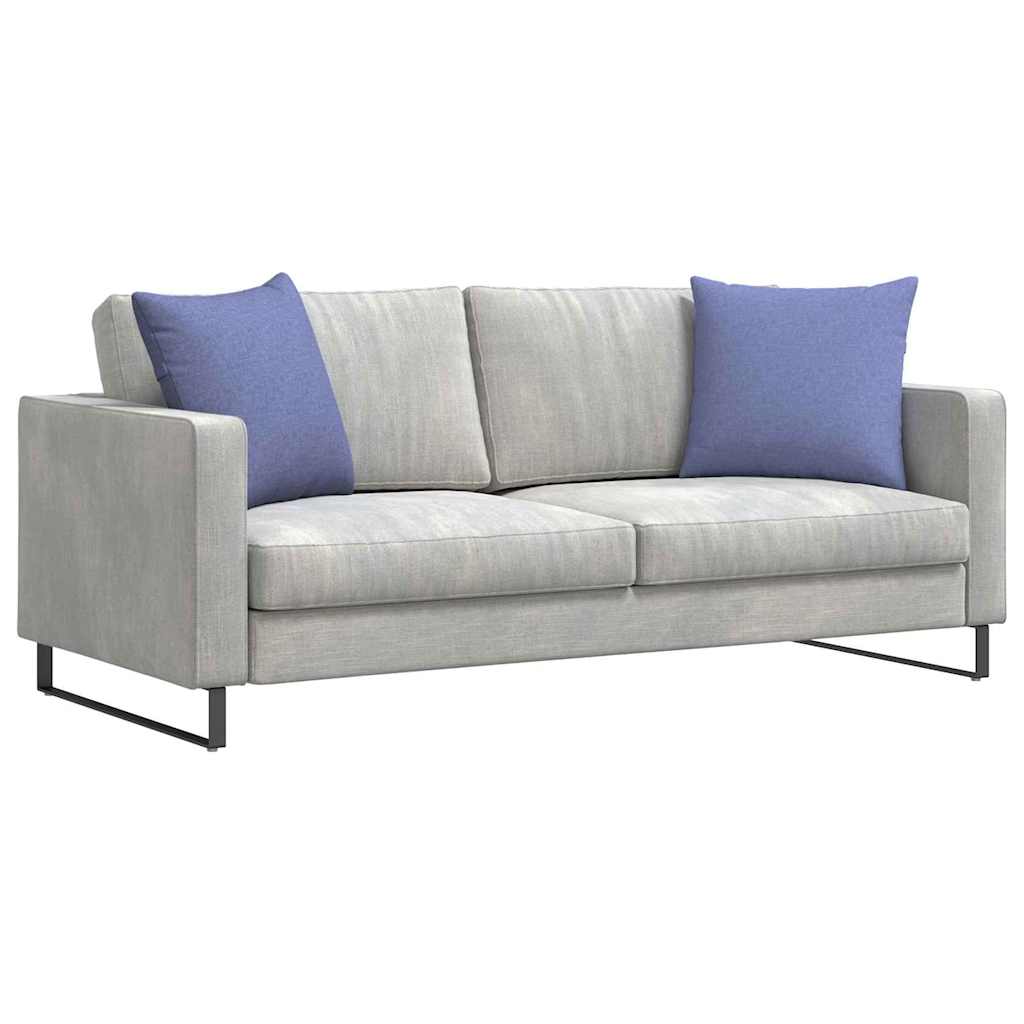 Cuscini da Divano 2 pz Tessuto Blu jeans 50 x 50 cm