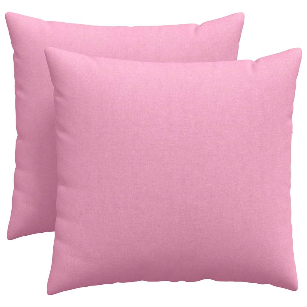 Cuscini da Divano 2 pz Tessuto Rosa 50 x 50 cm