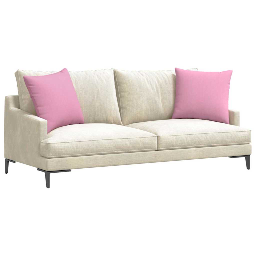 Cuscini da Divano 2 pz Tessuto Rosa 50 x 50 cm