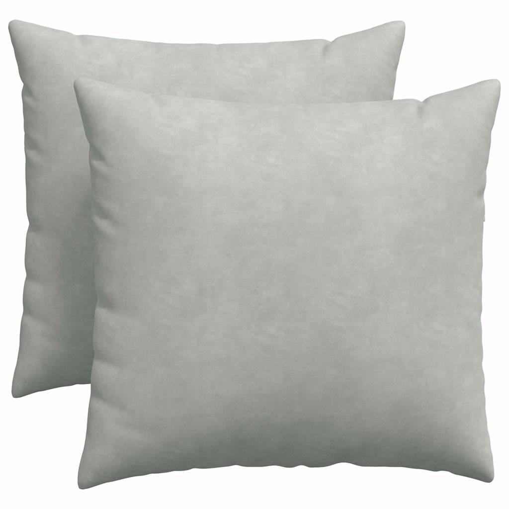 Cuscini da Divano 2 pcs Grigio chiaro 50 x 50 cm