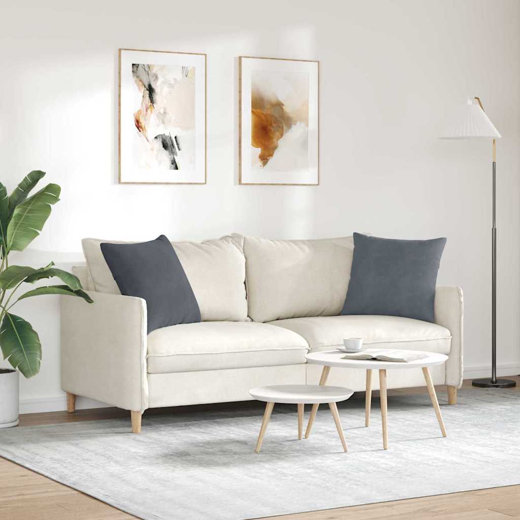Cuscini da Divano 2 pcs Grigio scuro 50 x 50 cm