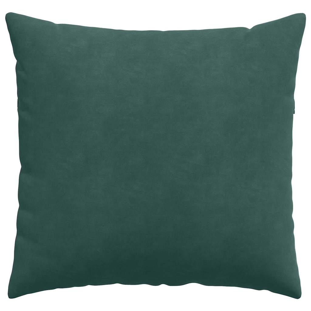 Cuscini da Divano 2 pcs Verde Scuro 50 x 50 cm Tessuto in Cords