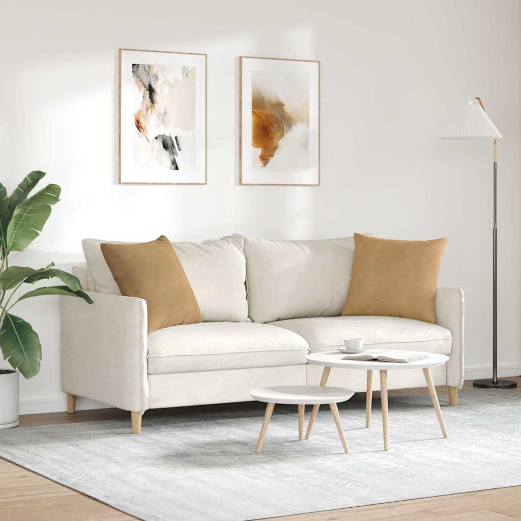 Cuscini da Divano 2 pcs Marrone 50 x 50 cm Tessuto in Cords