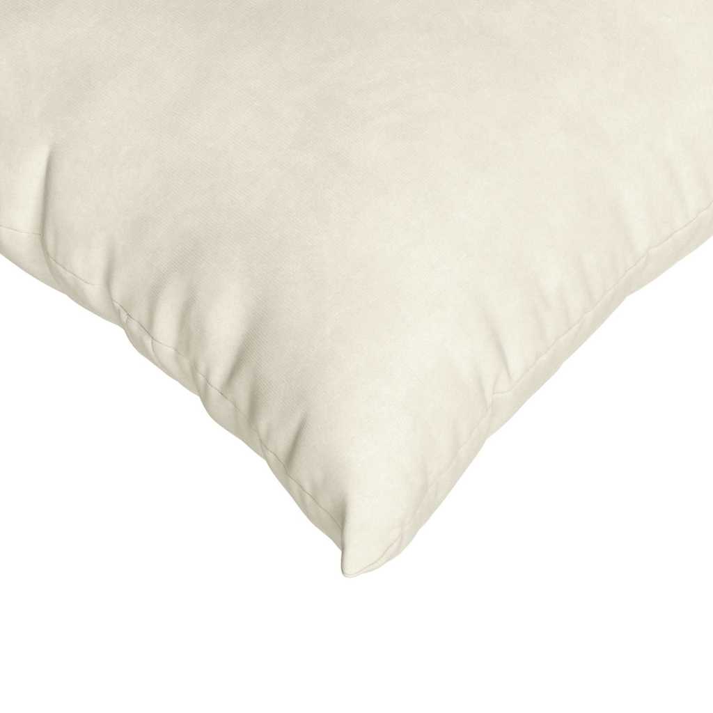 Cuscini da Divano 2 pcs Crema 50 x 50 cm Tessuto in Cords