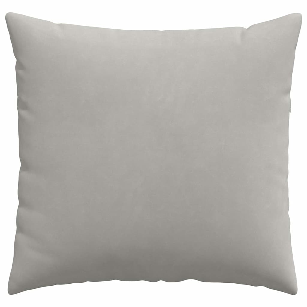 Cuscini da Divano 2 pz Tessuto Grigio chiaro 50 x 50 cm
