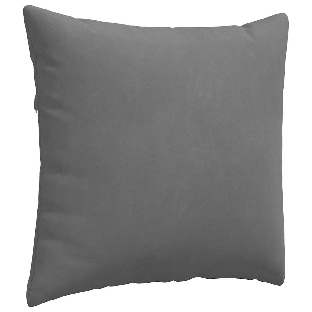 Cuscini da Divano 2 pz Tessuto Grigio scuro 50 x 50 cm