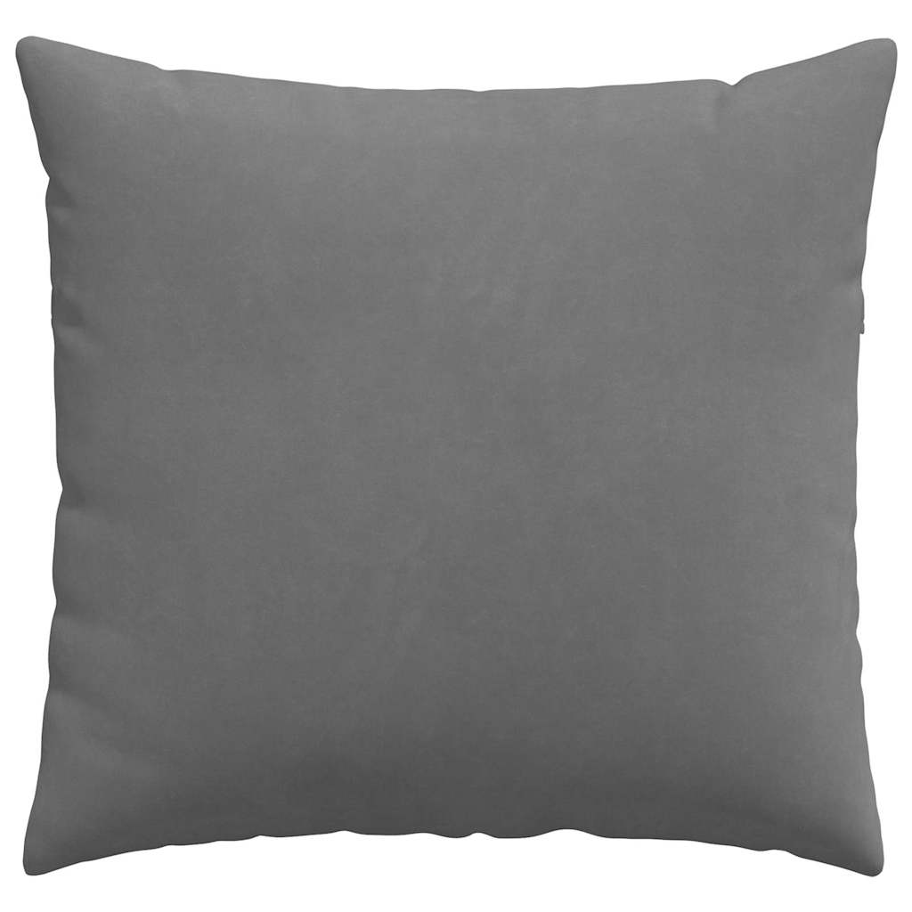 Cuscini da Divano 2 pz Tessuto Grigio scuro 50 x 50 cm