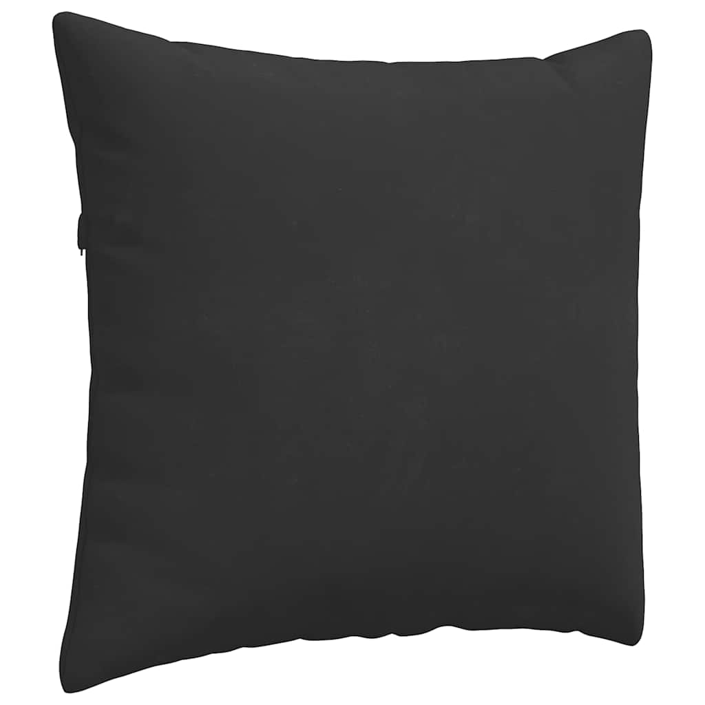 Cuscini da Divano 2 pz Tessuto Nero 50 x 50 cm