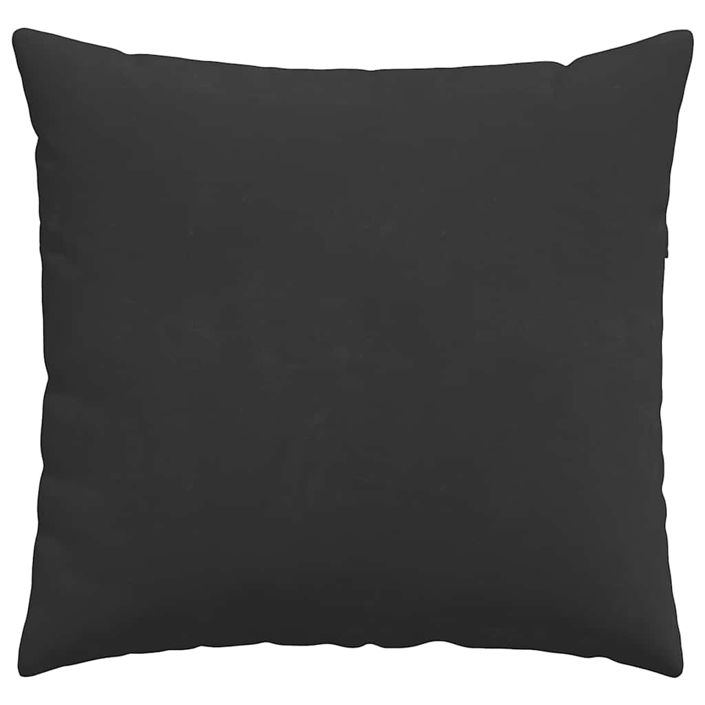 Cuscini da Divano 2 pz Tessuto Nero 50 x 50 cm