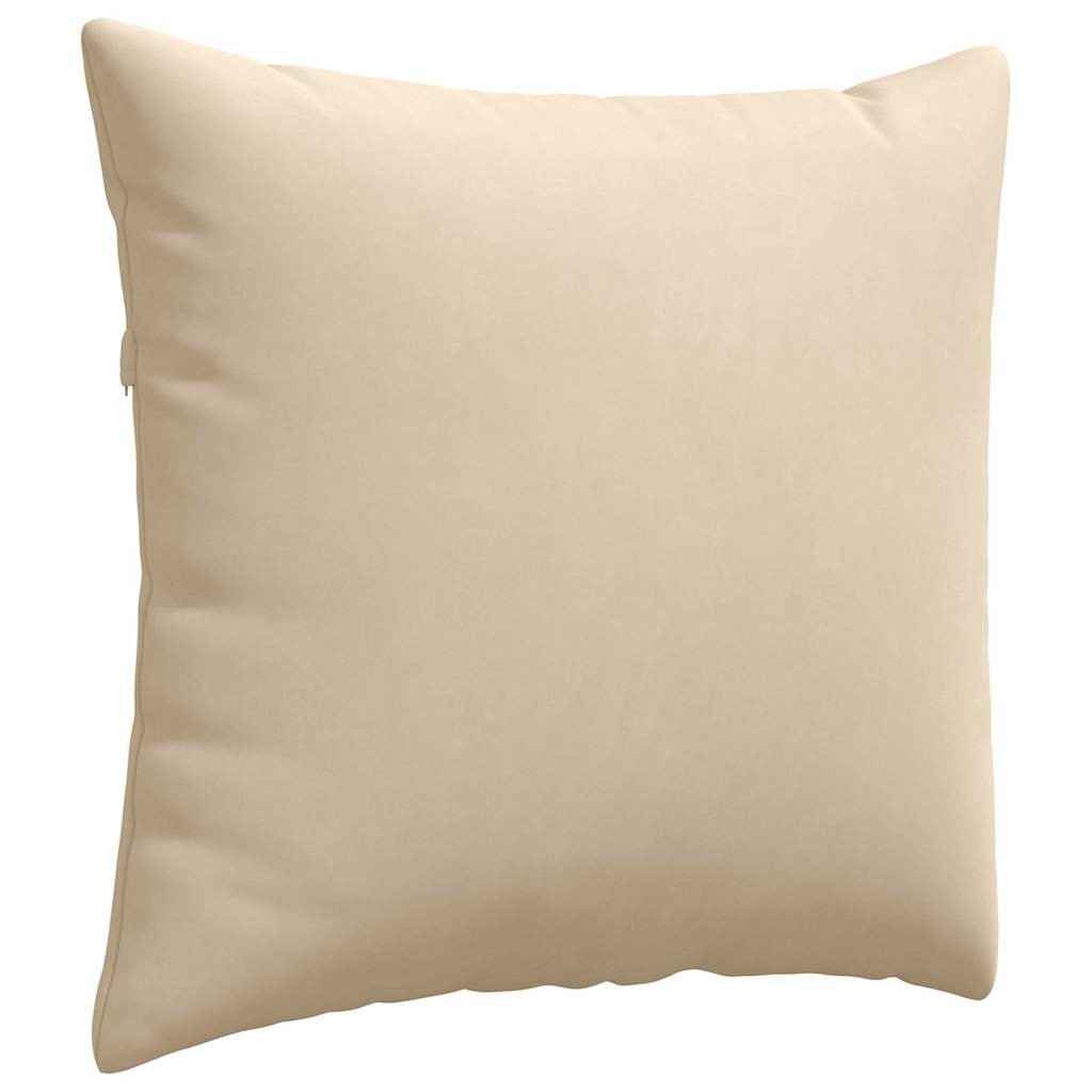 Cuscini da Divano 2 pz Tessuto Crema 50 x 50 cm