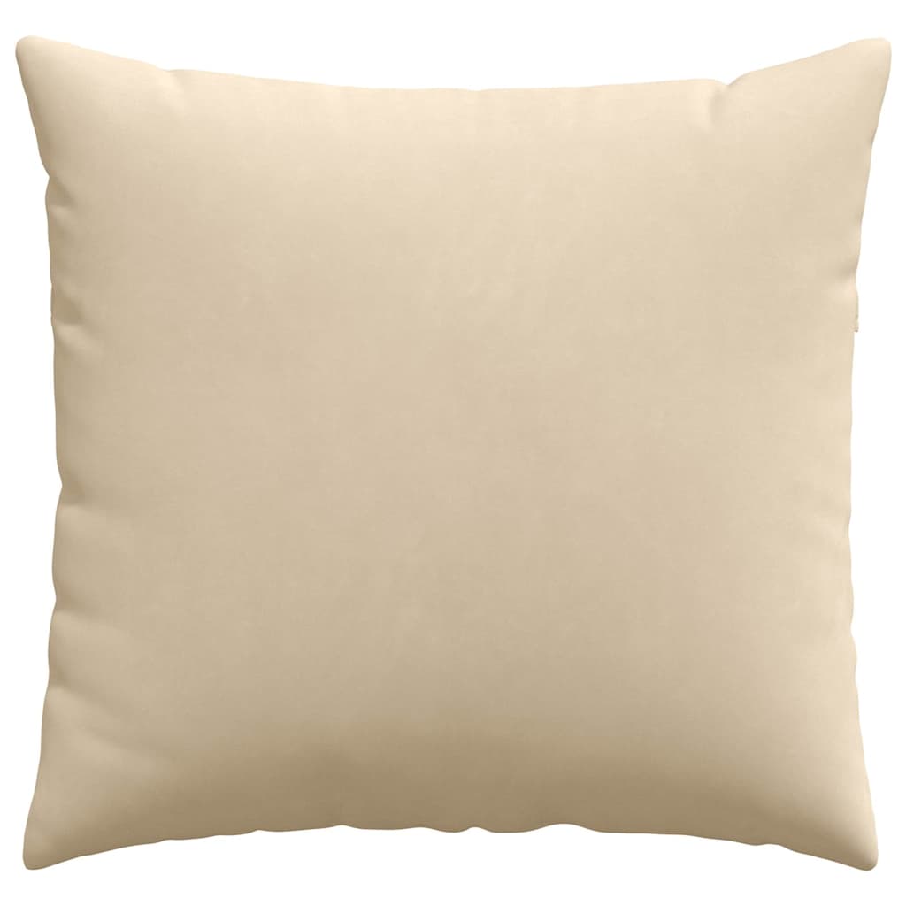 Cuscini da Divano 2 pz Tessuto Crema 50 x 50 cm