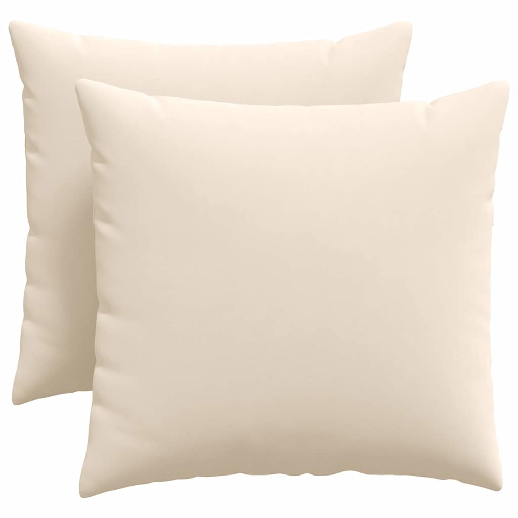Cuscini da Divano 2 pz Tessuto Beige 50 x 50 cm