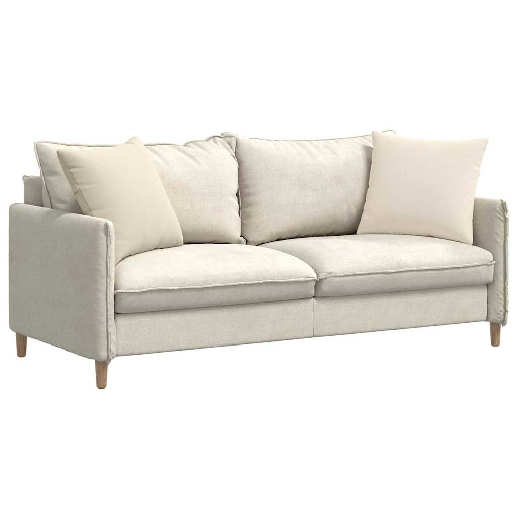 Cuscini da Divano 2 pz Tessuto Beige 50 x 50 cm