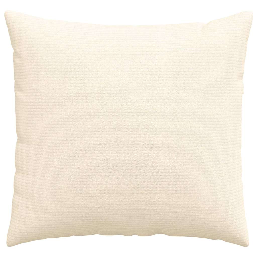 Cuscini da Divano 2 pcs Crema 50 x 50 cm Tessuto in Cords
