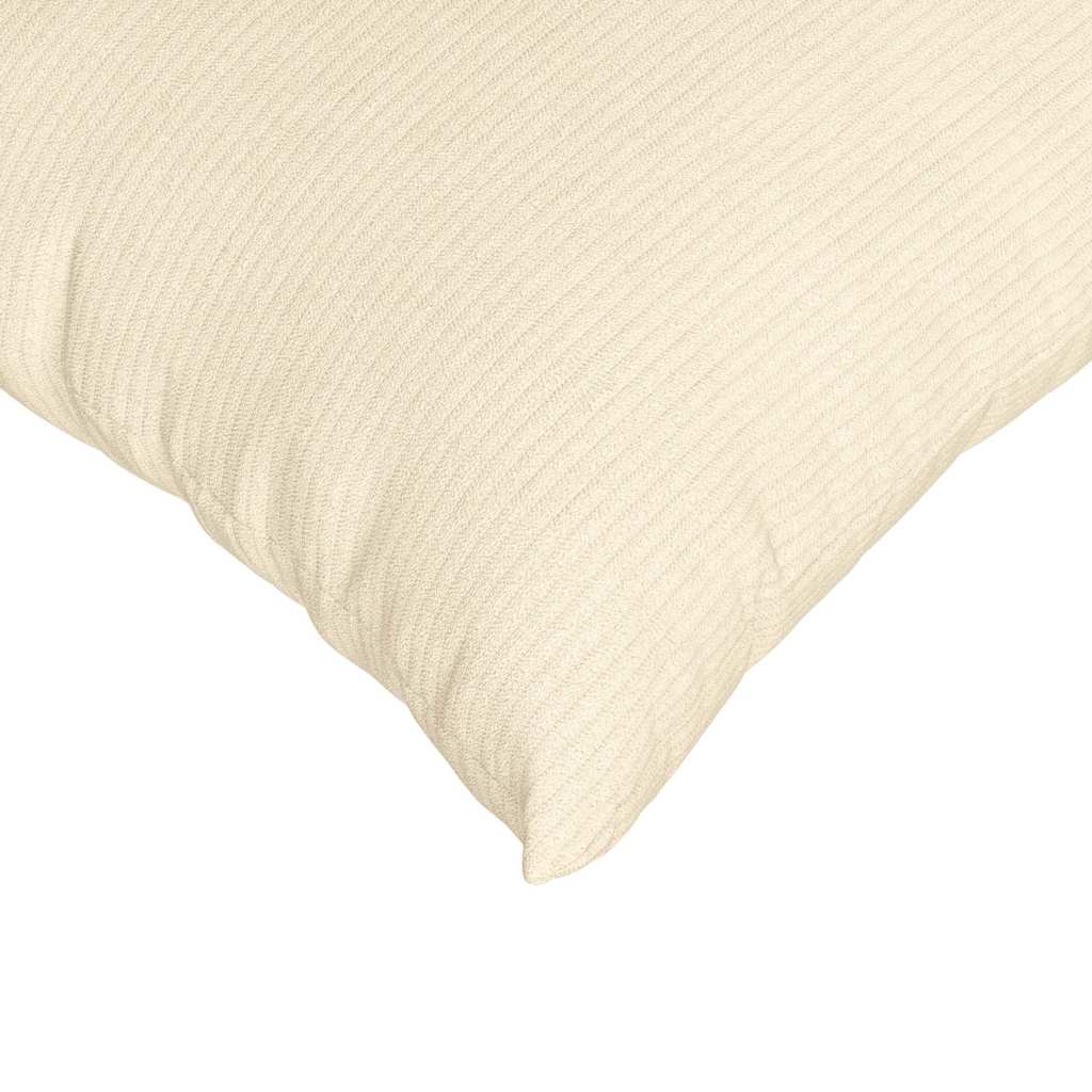 Cuscini da Divano 2 pcs Crema 50 x 50 cm Tessuto in Cords