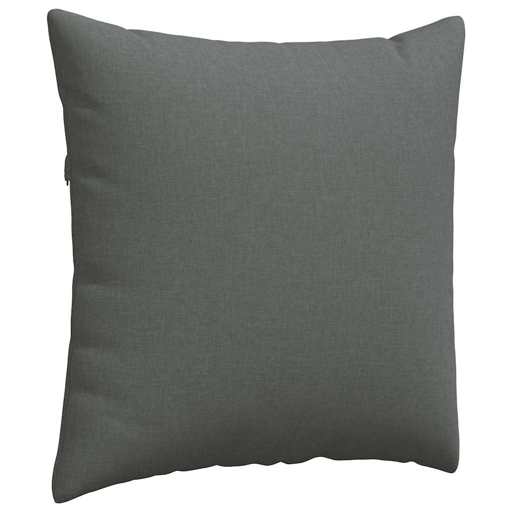 Cuscini da Divano 2 pz Tessuto Grigio scuro 60 x 60 cm