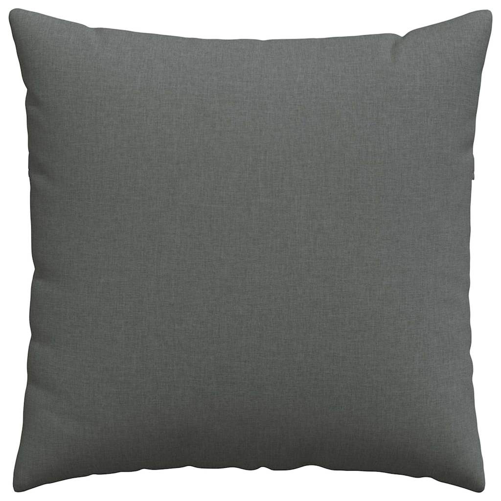 Cuscini da Divano 2 pz Tessuto Grigio scuro 60 x 60 cm
