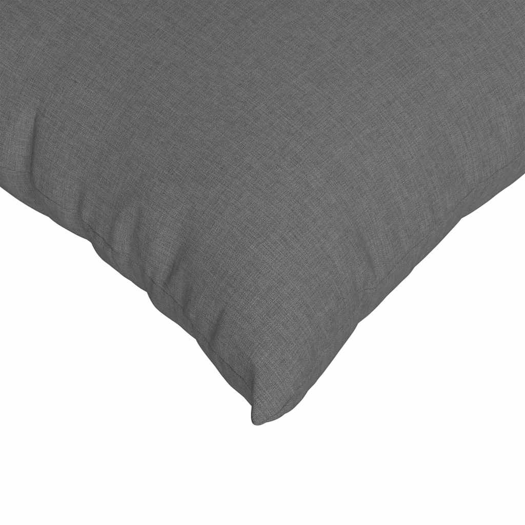 Cuscini da Divano 2 pz Tessuto Grigio scuro 60 x 60 cm