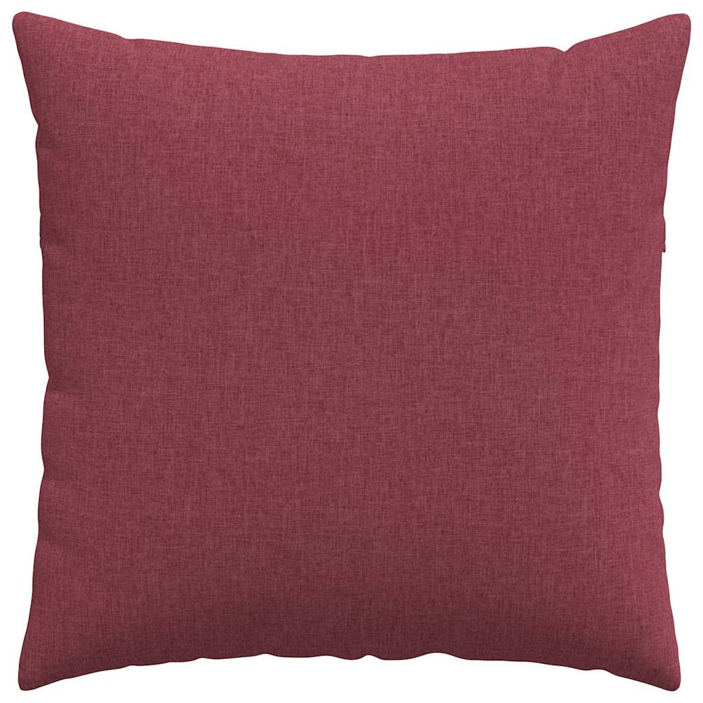 Cuscini da Divano 2 pz Tessuto Rosso Vino 60 x 60 cm