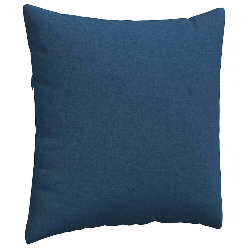 Cuscini da Divano 2 pz Tessuto Blu 60 x 60 cm