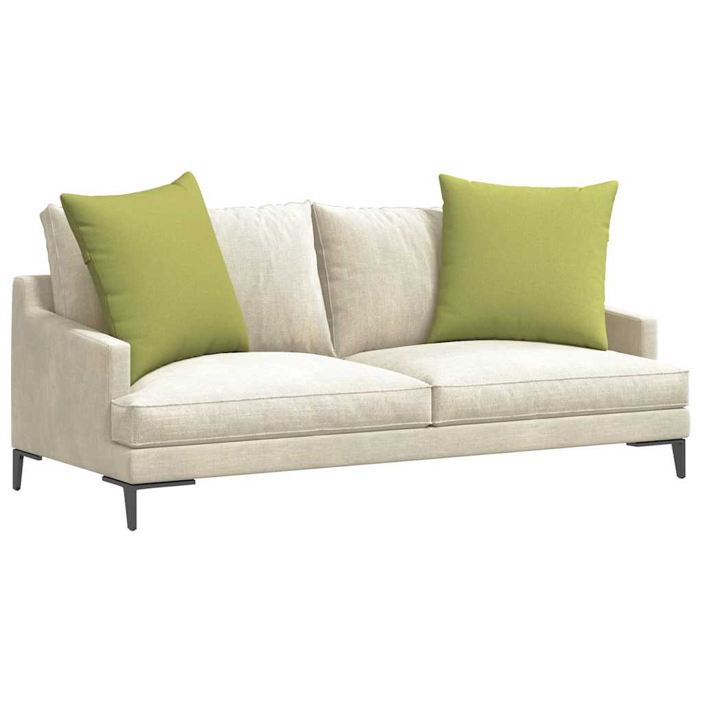 Cuscini da Divano 2 pz Tessuto Verde chiaro 60 x 60 cm