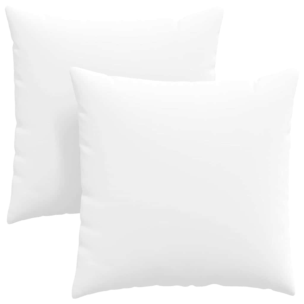 Cuscini da Divano 2 pz Tessuto Bianco 60 x 60 cm