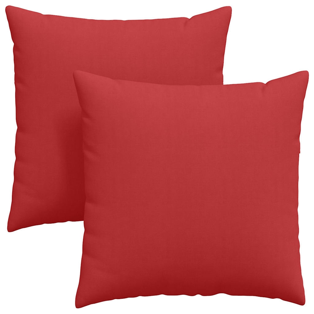 Cuscini da Divano 2 pz Tessuto Rosso 60 x 60 cm