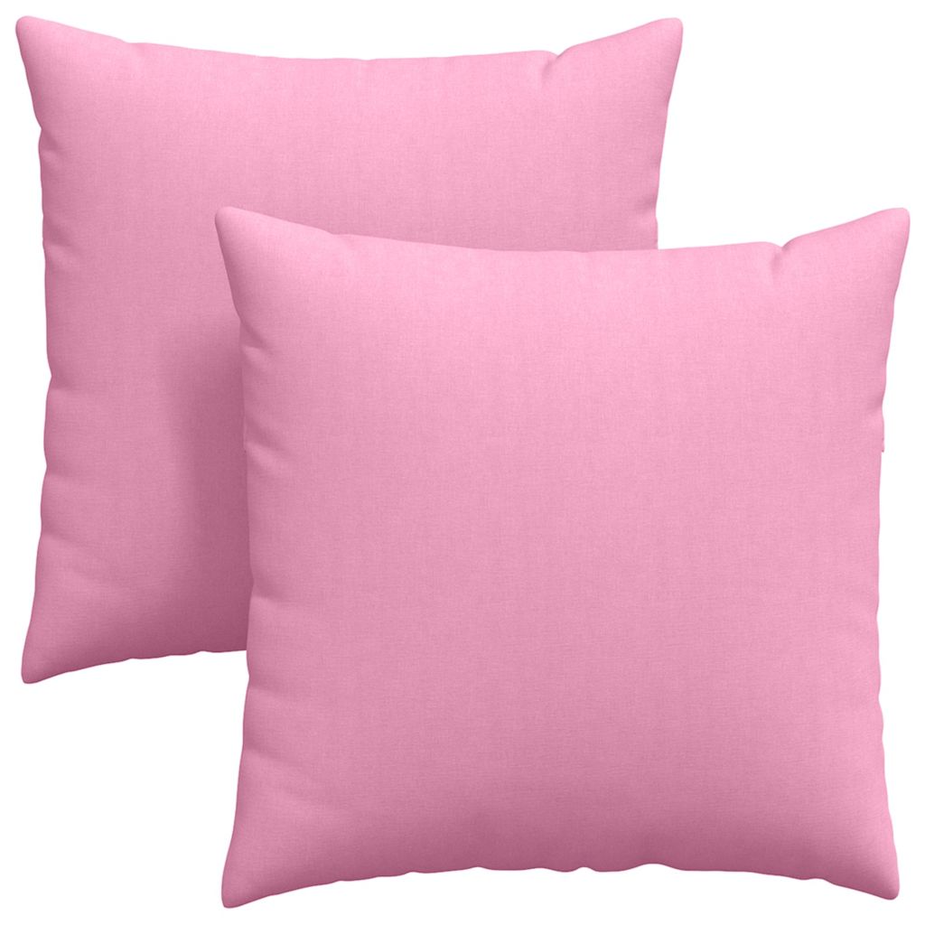 Cuscini da Divano 2 pz Tessuto Rosa 60 x 60 cm