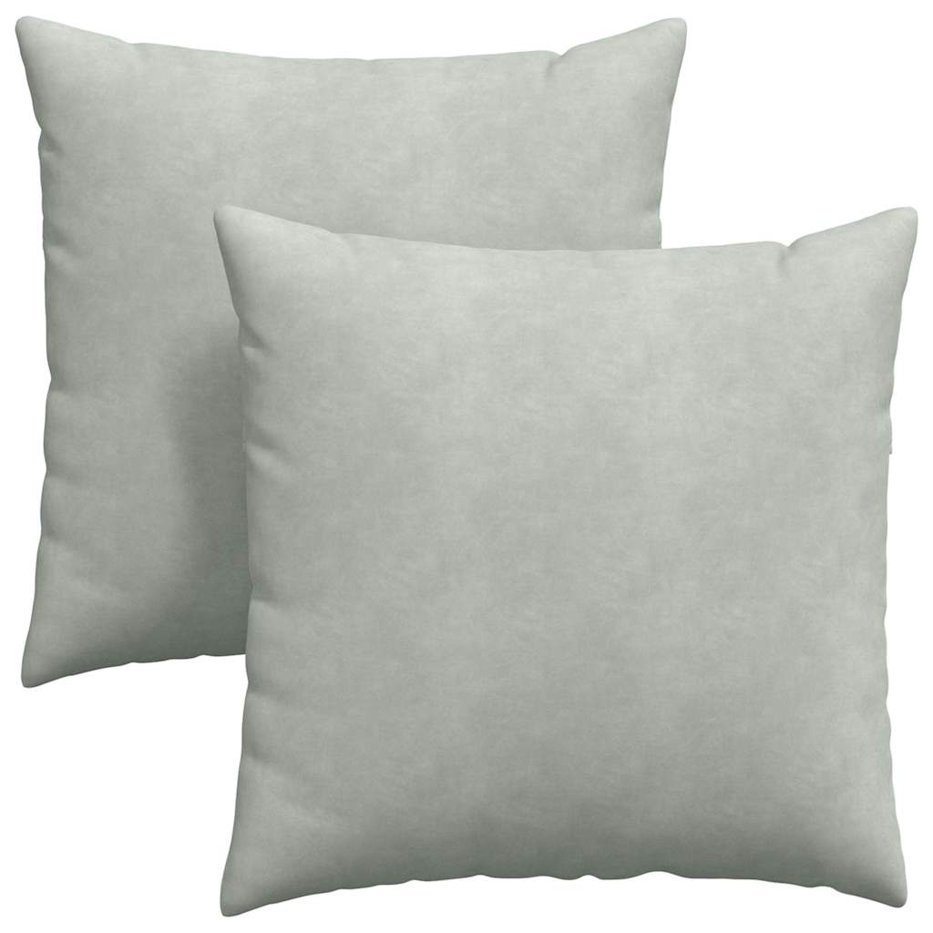 Cuscini da Divano 2 pcs Grigio chiaro 60 x 60 cm