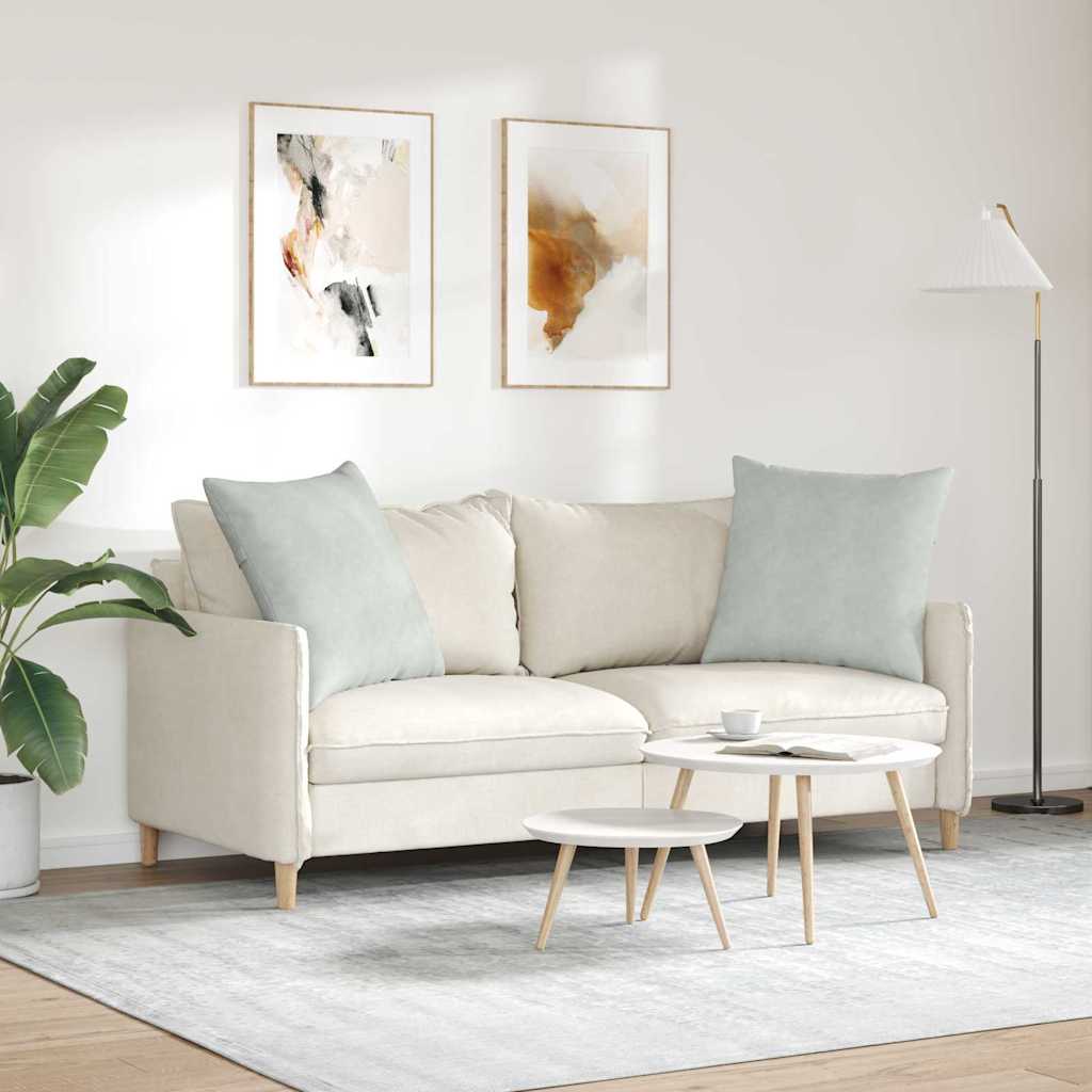 Cuscini da Divano 2 pcs Grigio chiaro 60 x 60 cm