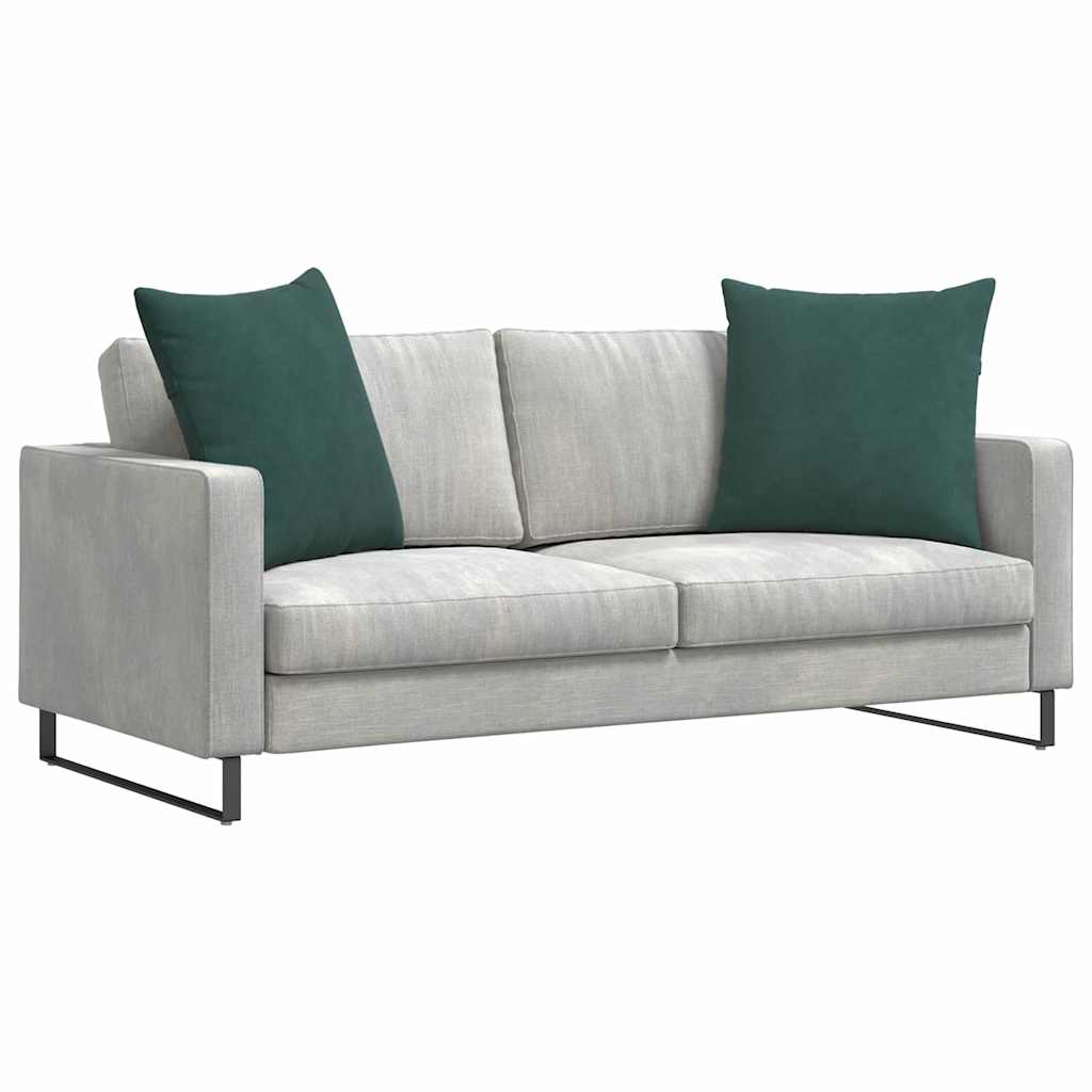 Cuscini da Divano 2 pcs Verde Scuro 60 x 60 cm Tessuto in Cords