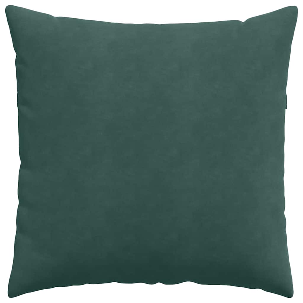 Cuscini da Divano 2 pcs Verde Scuro 60 x 60 cm Tessuto in Cords