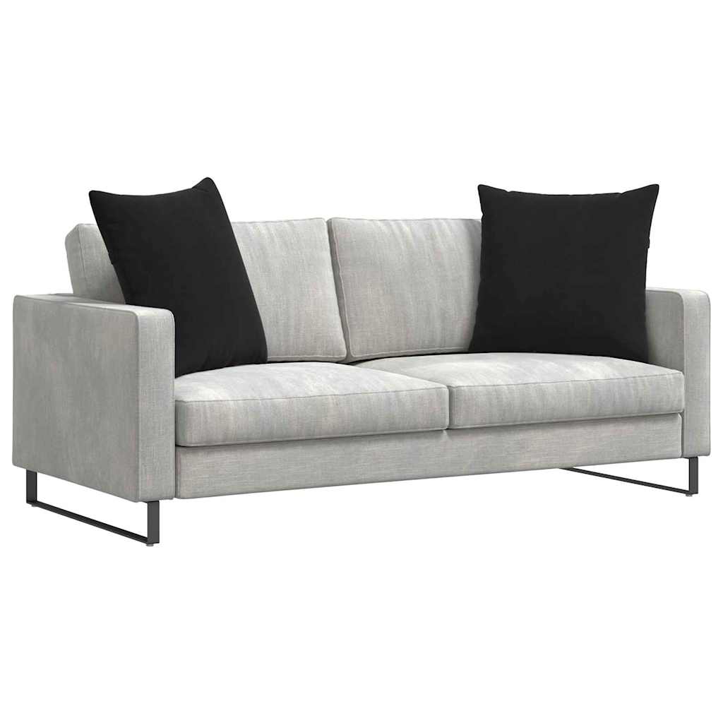 Cuscini da Divano 2 pcs Nero 60 x 60 cm Tessuto in Cords