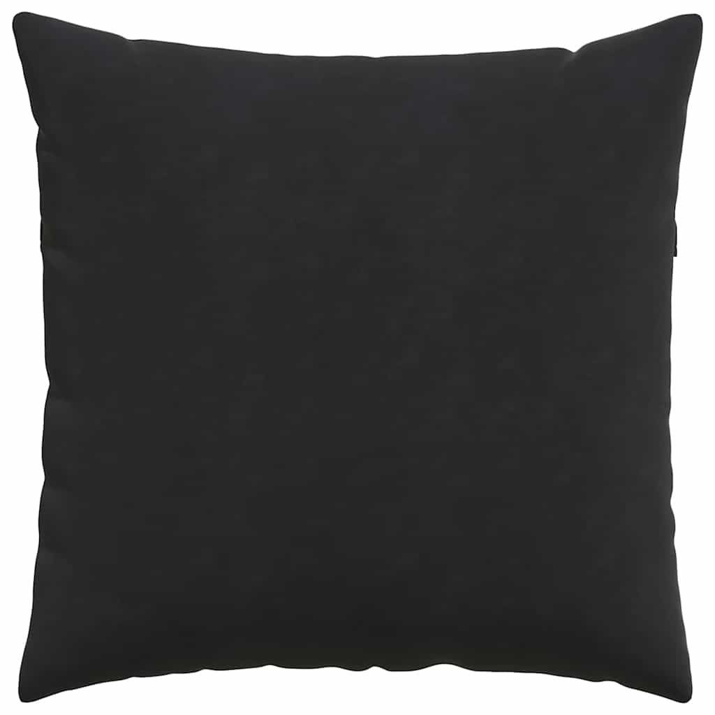 Cuscini da Divano 2 pcs Nero 60 x 60 cm Tessuto in Cords