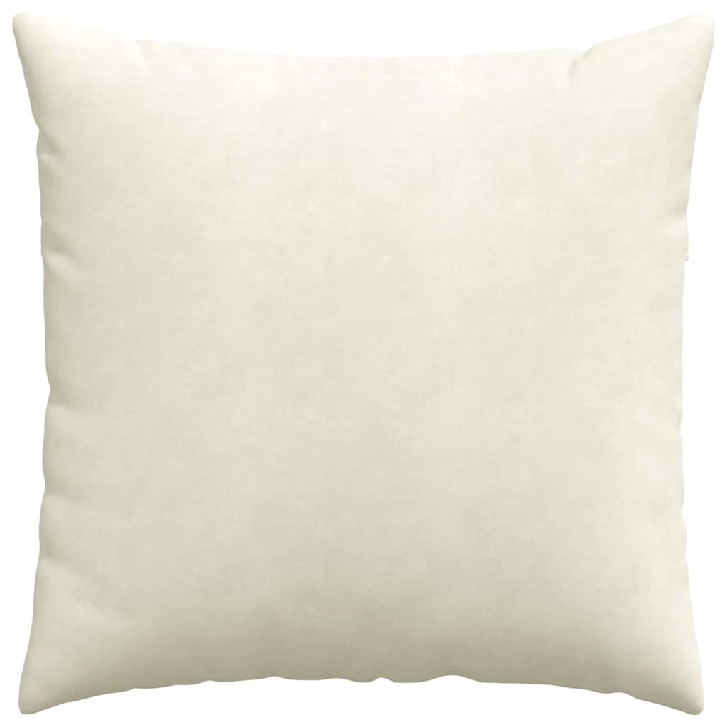 Cuscini da Divano 2 pcs Crema 60 x 60 cm Tessuto in Cords