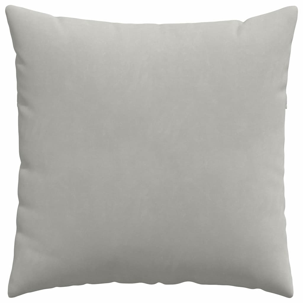 Cuscini da Divano 2 pz Tessuto Grigio chiaro 60 x 60 cm