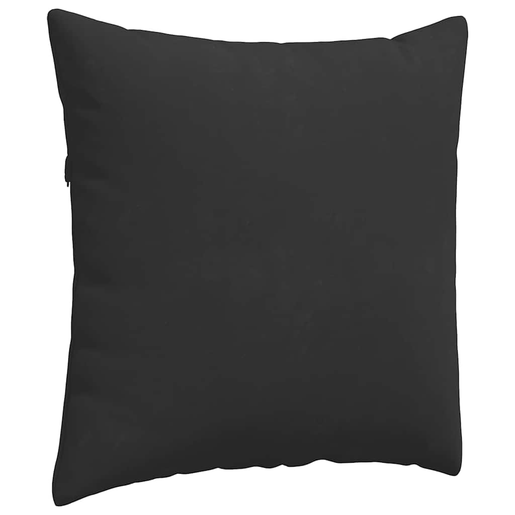 Cuscini da Divano 2 pz Tessuto Nero 60 x 60 cm