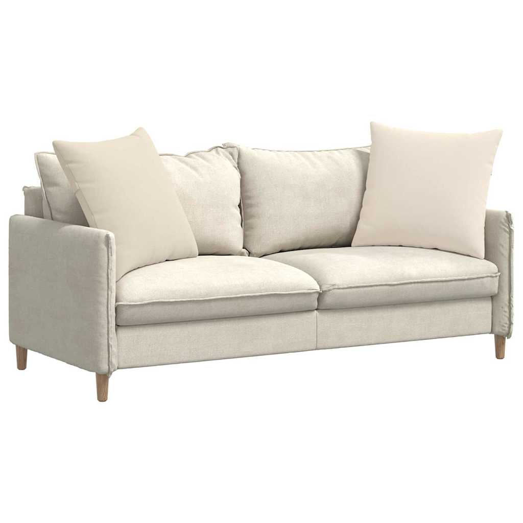 Cuscini da Divano 2 pz Tessuto Beige 60 x 60 cm