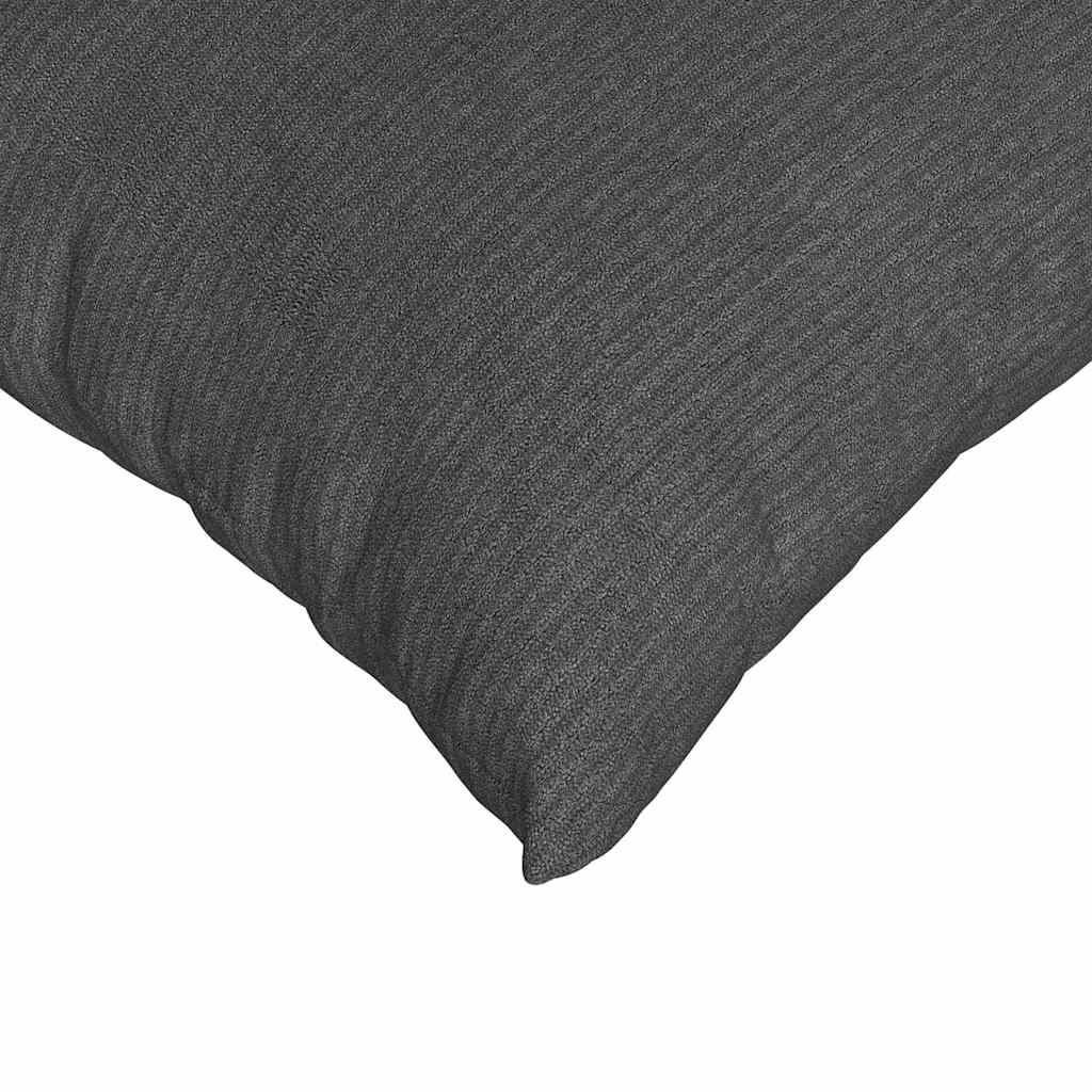 Cuscini da Divano 2 pz Tessuto in Cords Grigio scuro 60 x 60 cm