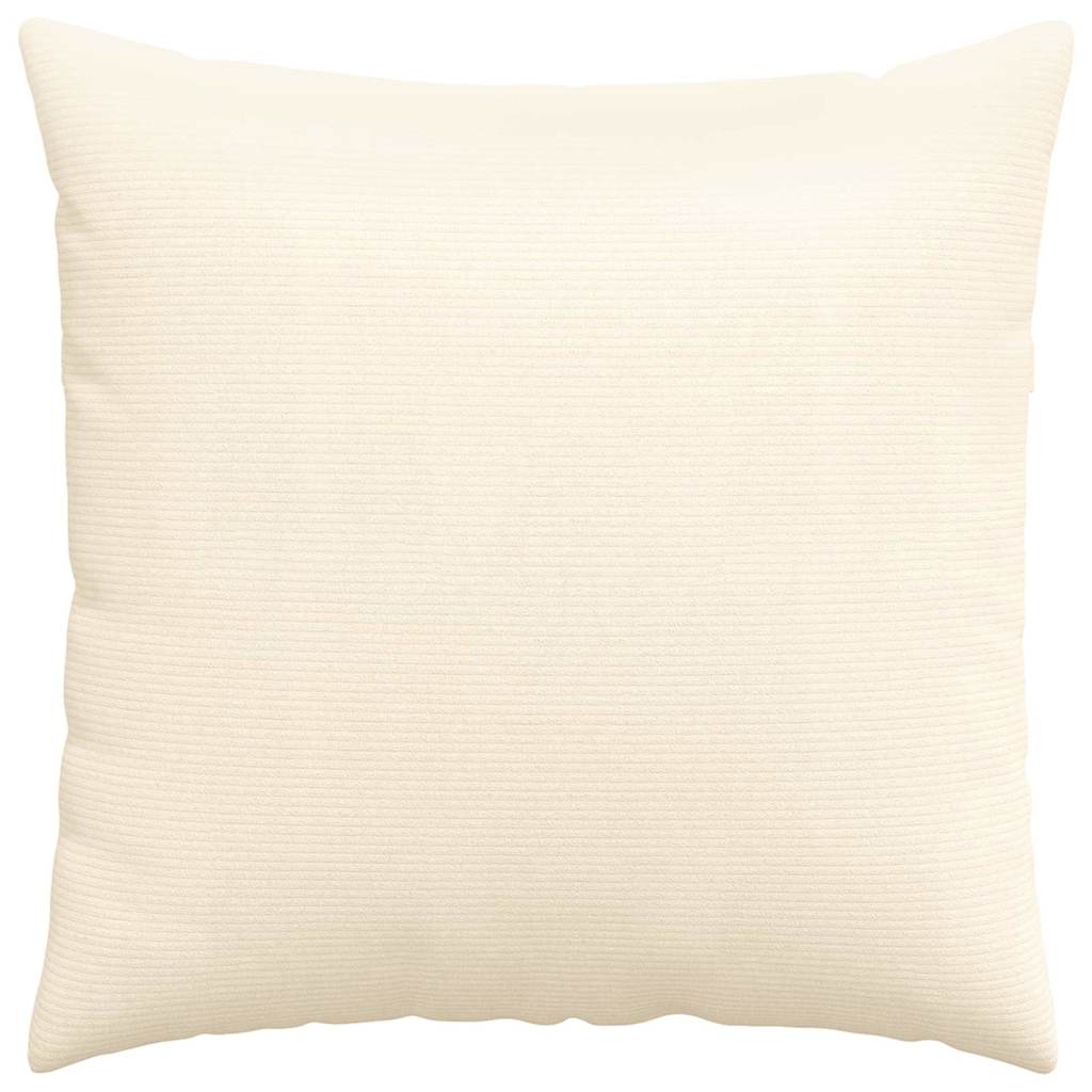 Cuscini da Divano 2 pcs Crema 60 x 60 cm Tessuto in Cords