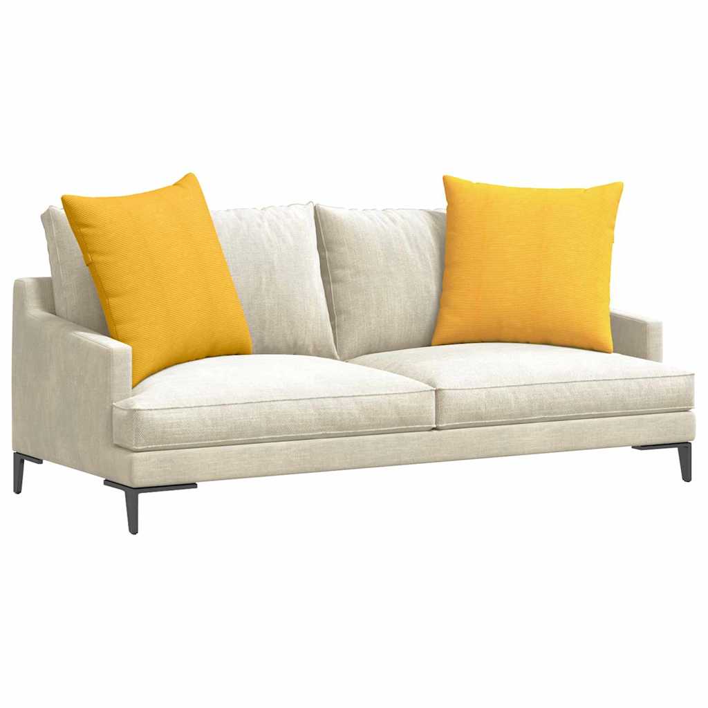 Cuscini da Divano 2 pcs Giallo Chiaro 60 x 60 cm