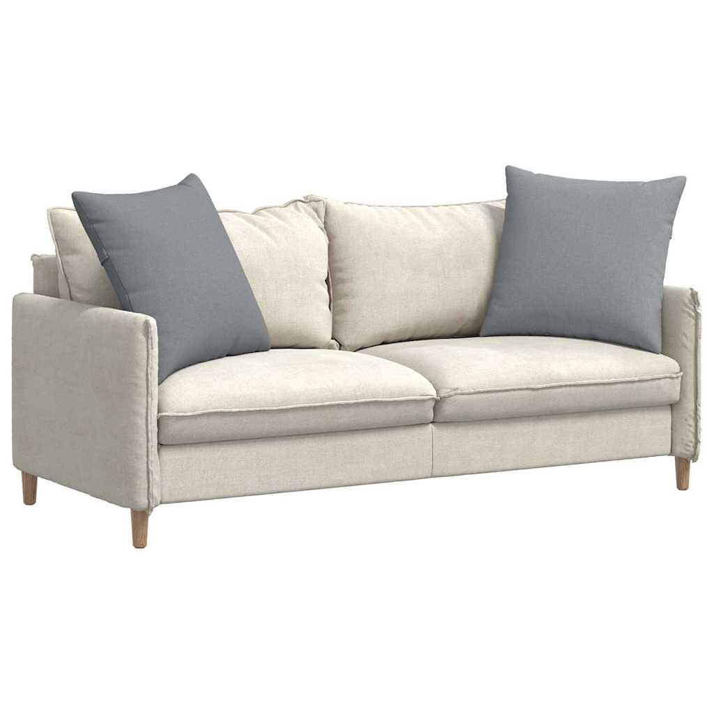 Cuscini da Divano 2 pz Tessuto Grigio chiaro 80 x 80 cm