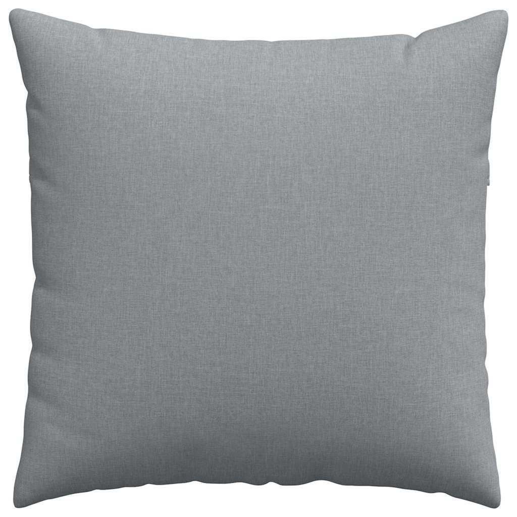 Cuscini da Divano 2 pz Tessuto Grigio chiaro 80 x 80 cm