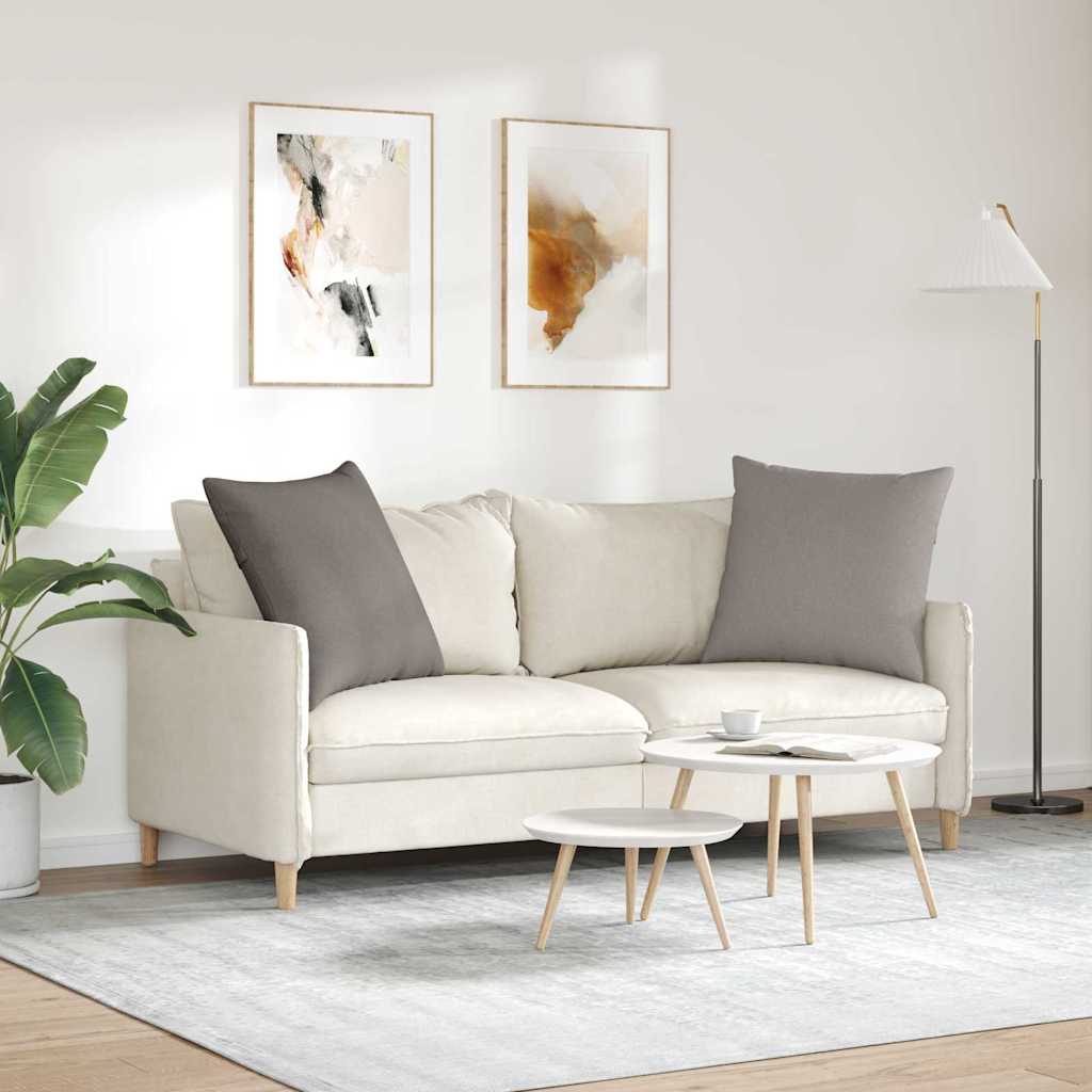 Cuscini da Divano 2 pz Tessuto Talpa 80 x 80 cm