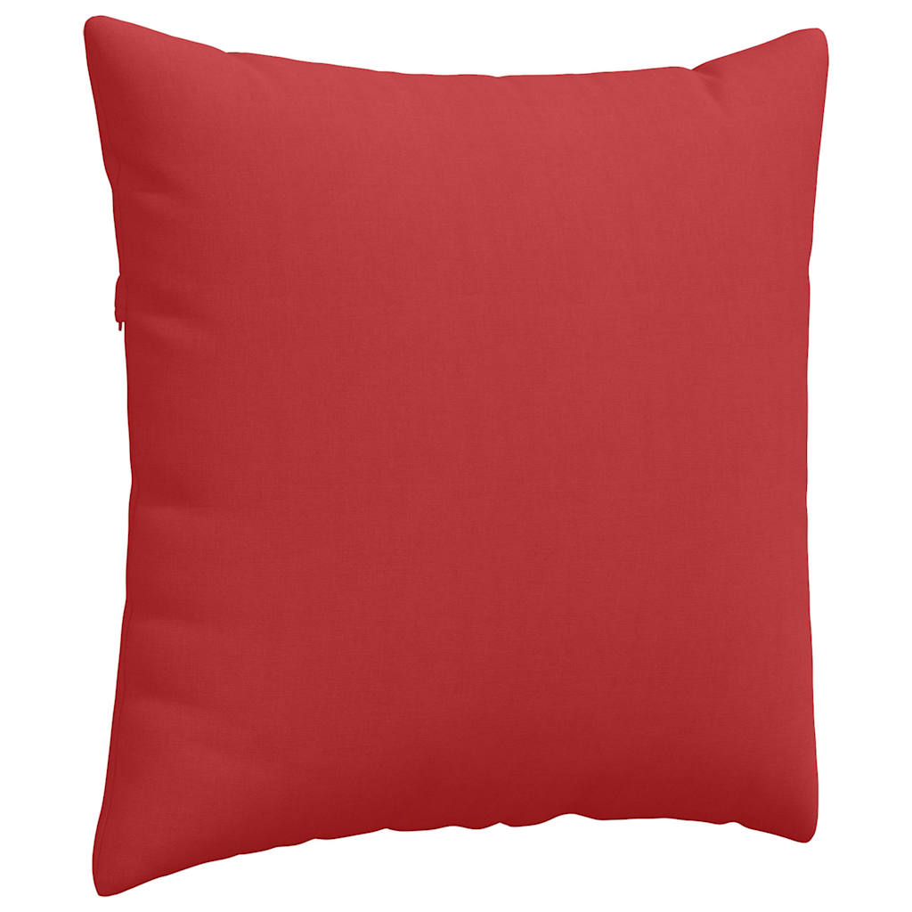Cuscini da Divano 2 pz Tessuto Rosso 80 x 80 cm