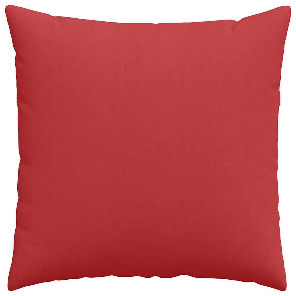 Cuscini da Divano 2 pz Tessuto Rosso 80 x 80 cm