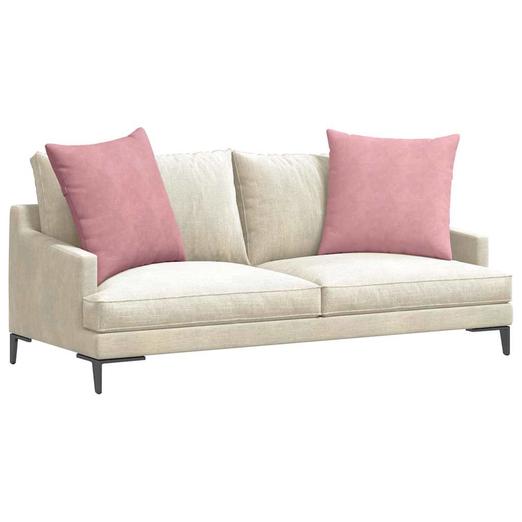 Cuscini da Divano 2 pcs Rosa 80 x 80 cm Tessuto in Cords