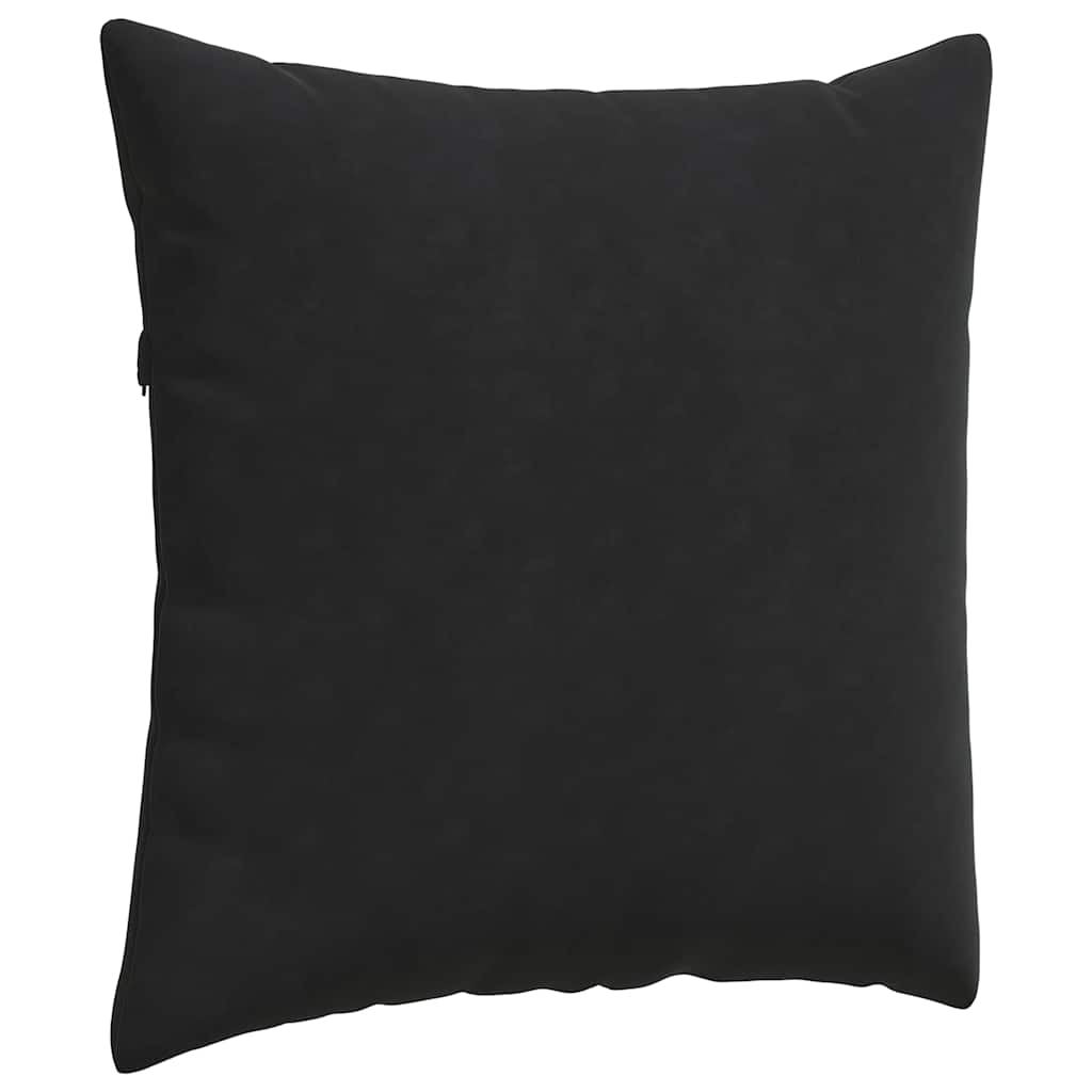 Cuscini da Divano 2 pcs Nero 80 x 80 cm Tessuto in Cords