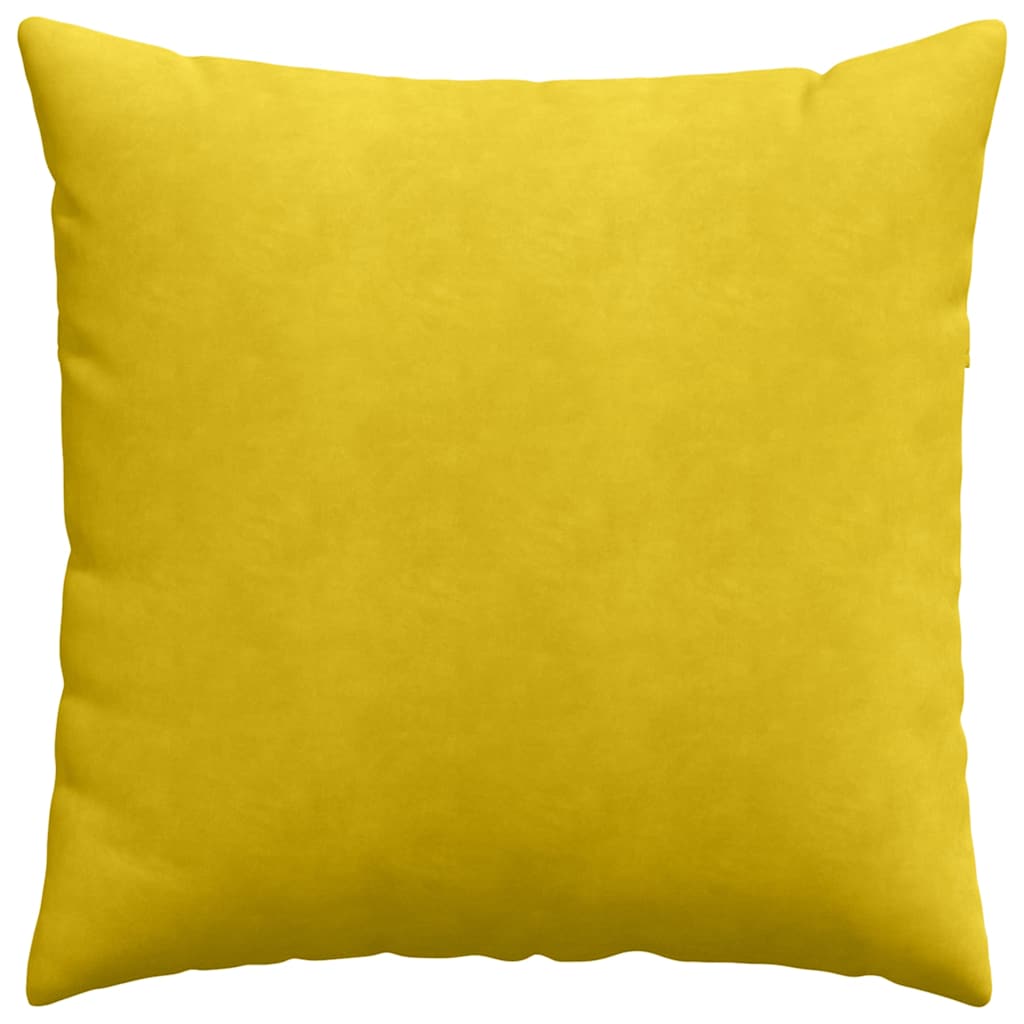 Cuscini da Divano 2 pcs Giallo 80 x 80 cm Tessuto in Cords