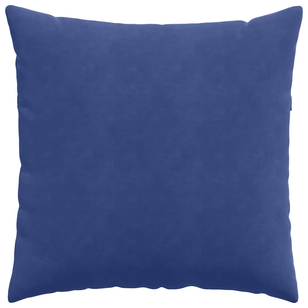 Cuscini da Divano 2 pcs Blu Polizia 80 x 80 cm Tessuto in Cords